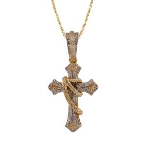 10k 0.43ct Charm "cross"