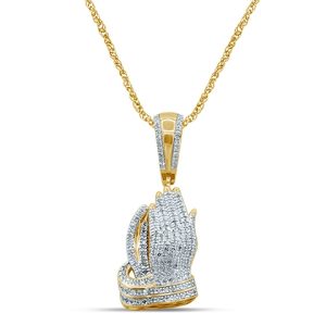 10k 0.38-0.43ct Charm "praying Hand"