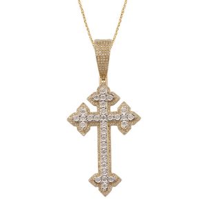 10k 0.38-0.40ct Charm "cross"