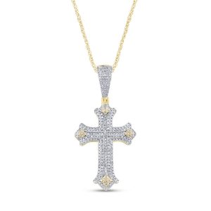 10k 0.38-0.42ct Charm "cross"
