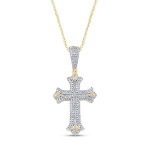 10k 0.38ct Charm "cross"