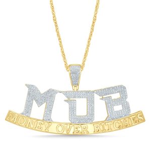 10K 0.56-0.63CT CHARM "MONEY OVER BITCHES"