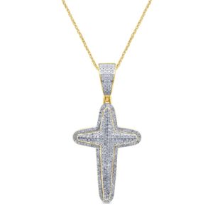 10K 0.58CT CHARM "CROSS"