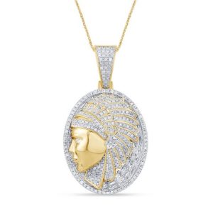 10K 1.02CT CHARM "INDIAN CHIEF"