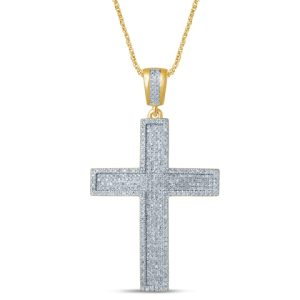 10k 0.96-1.05ct Charm "cross"