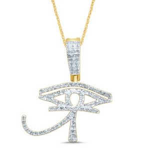 10K 0.22CT CHARM "EYE OF HOURS"