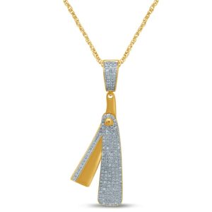10k 0.47-0.56ct Charm "barber Razor"