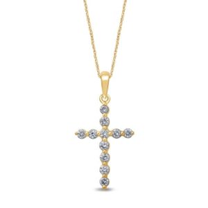 10k 0.49-0.55ct Charm "cross"