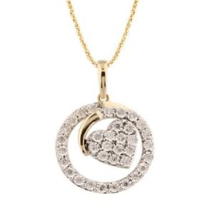 10k 0.25ct Charm "heart"