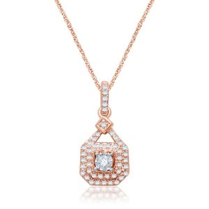 10k 0.26ct Charm "diamond Lock"