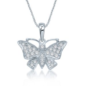 10k 0.26ct Charm "butterfly"