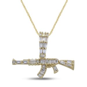 10k 0.28-0.29ct Charm "gun"