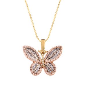 10K 0.14CT CHARM "BUTTERFLY"