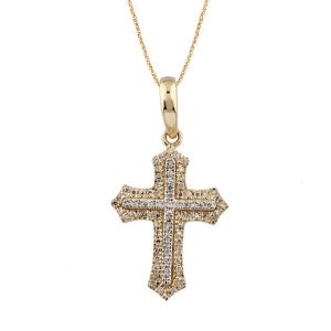 10K 0.13-0.14CT CHARM "CROSS"