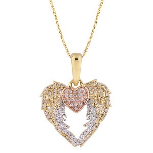 10K 0.13CT CHARM "HEART"