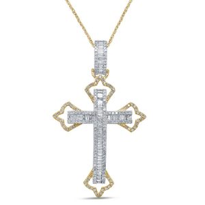 10k 0.95ct Charm "cross"