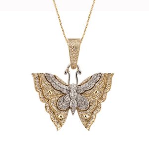 10k 0.34-0.37ct Charm "butterfly"