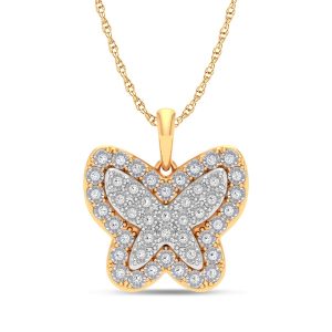 10k 0.34ct Charm "butterfly"