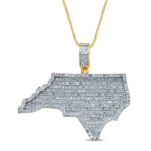 10K 0.71-0.77CT CHARM "NORTH CAROLINA"