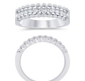 14K 0.49-0.50CT D-BAND MEN RDS NOS:11 SIZE 10