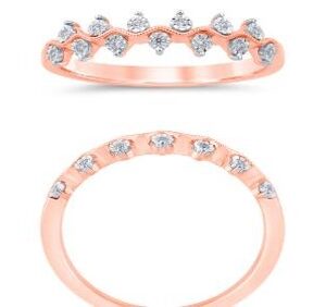 14K 0.05CT Diamond Band Ladies