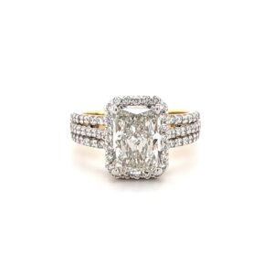 LG - 14K 3.36CT D-RING LDS RDS CNTR RADIANT CUT 2.52-2.60CT CERTIFIED