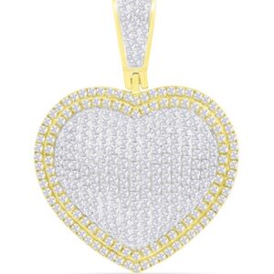 10K 0.82-0.90CT D-PENDANT RDS "HEART"