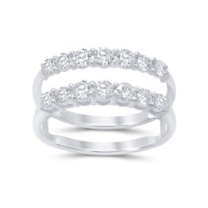 14K 0.99CT D-RING GUARD LDS RDS PRONG