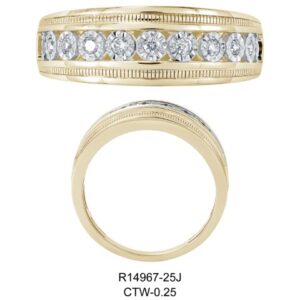10K 0.25CT D-BAND MEN RDS